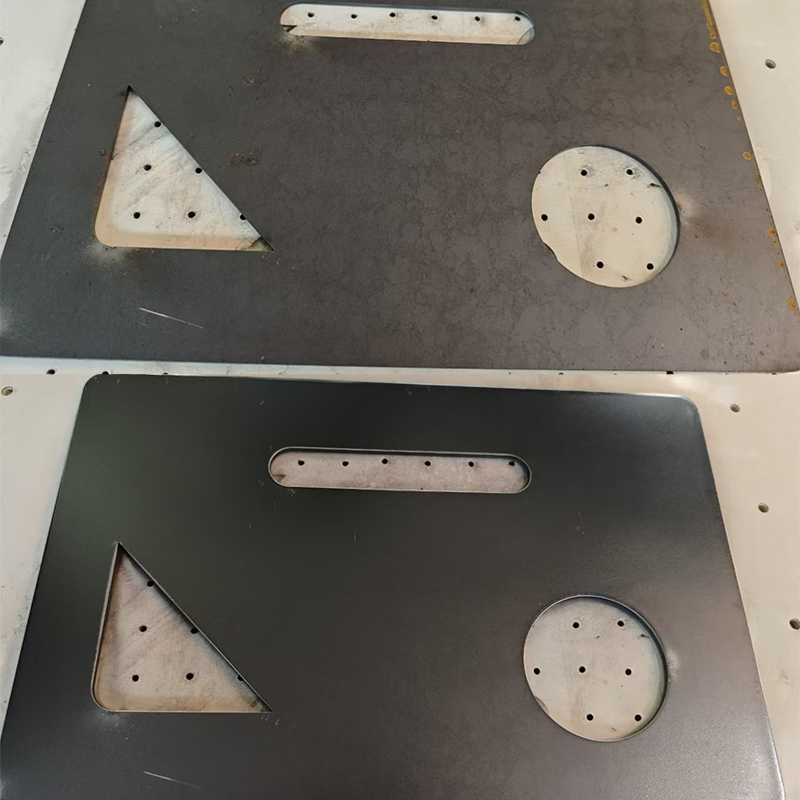 after manual deburring