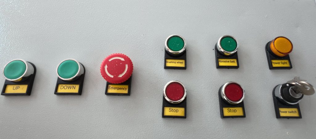 belt sander control panel