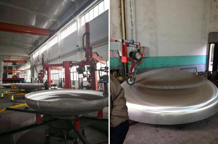 dish end polishing machine
