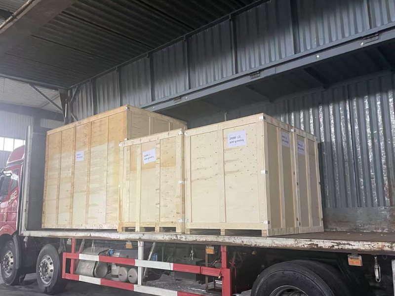 deburring machine shipping