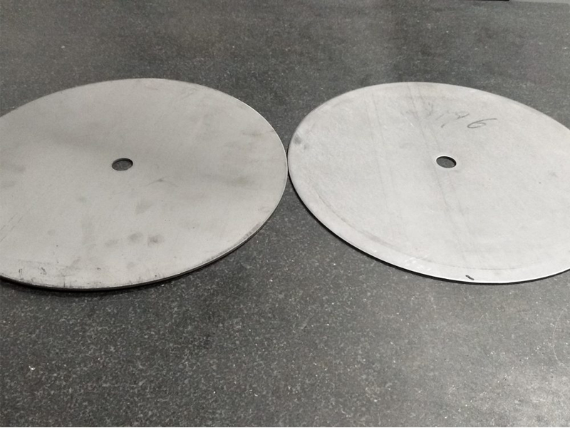 befor and after metal leveling