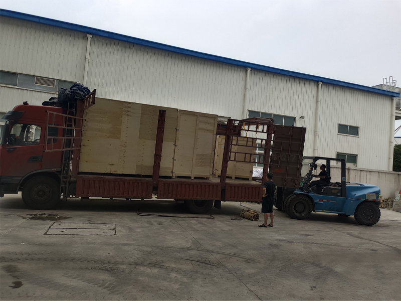 metal deburring machine shipping